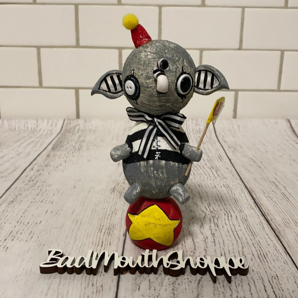 *Spookshow Babe Designs Handmade Goth Art Doll - Dumbo